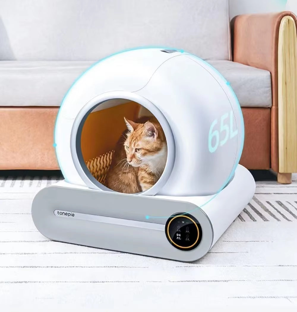 US Warehouse Lowest Price APP Control Intelligent Smart Self Cleaning Litter Box for Cats Automatic Cat Toilet Litter Box