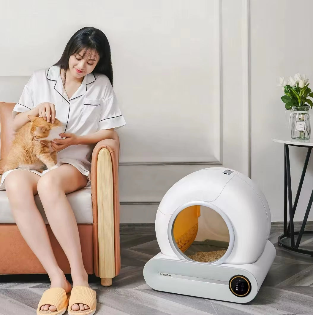 US Warehouse Lowest Price APP Control Intelligent Smart Self Cleaning Litter Box for Cats Automatic Cat Toilet Litter Box